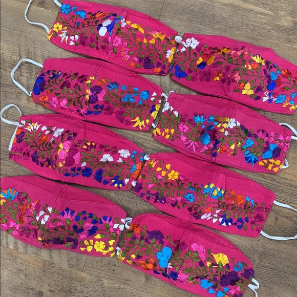 Mexican Handmade Embroidered Face Mask San Antonio - Picture 6 of 16